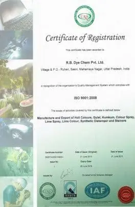 Certificate of Registration